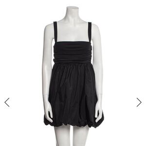 Fleur du Mal Black Bubble Hem Dress